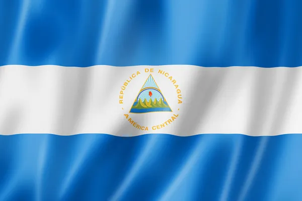 Nicarágua Bandeira — Fotografia de Stock