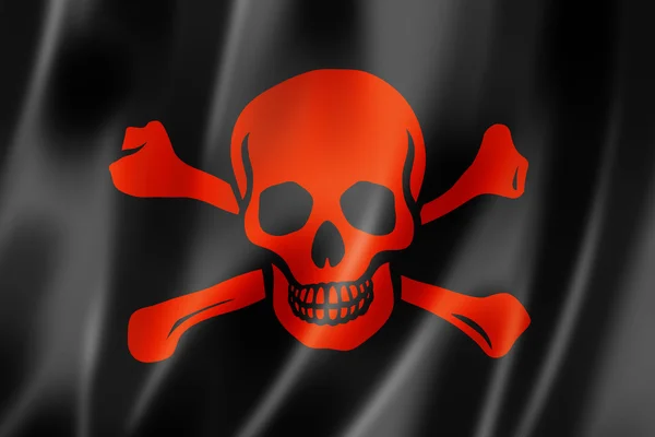 Pirate flag, Jolly Roger — Stock Photo, Image