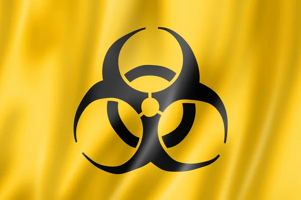 Biohazard flagga — Stockfoto