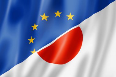 Avrupa ve Japonya bayrağı