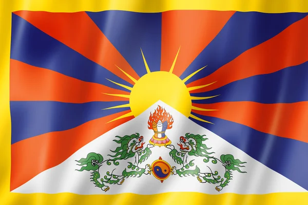 Tibetan flag — Stock Photo, Image