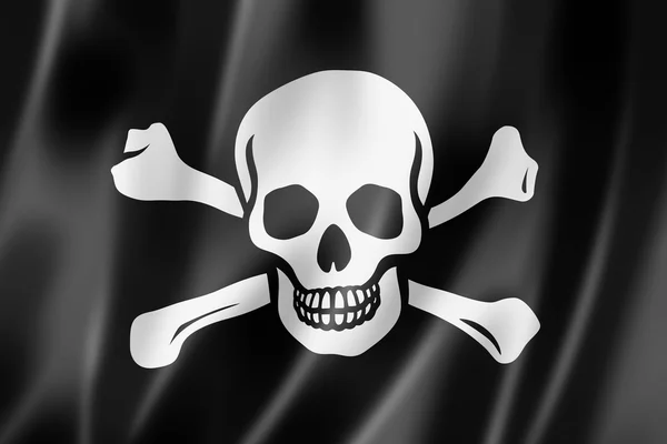 Bandeira dos piratas, Jolly Roger — Fotografia de Stock