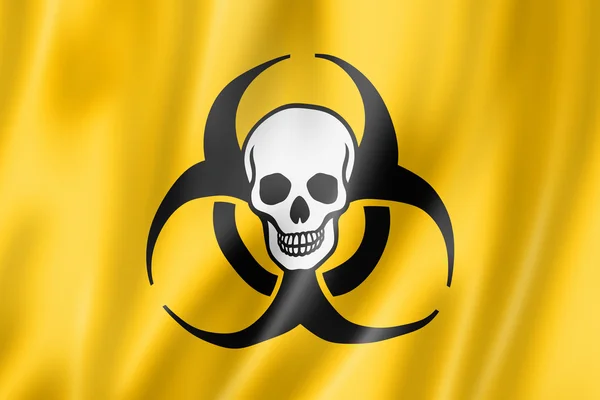 Biohazard dood vlag — Stockfoto