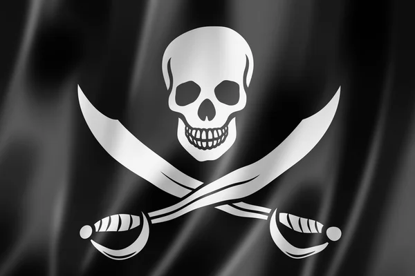 Bandera de pirata, Jolly Roger — Foto de Stock