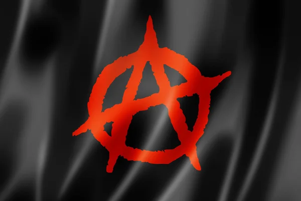 Bandiera anarchica — Foto Stock