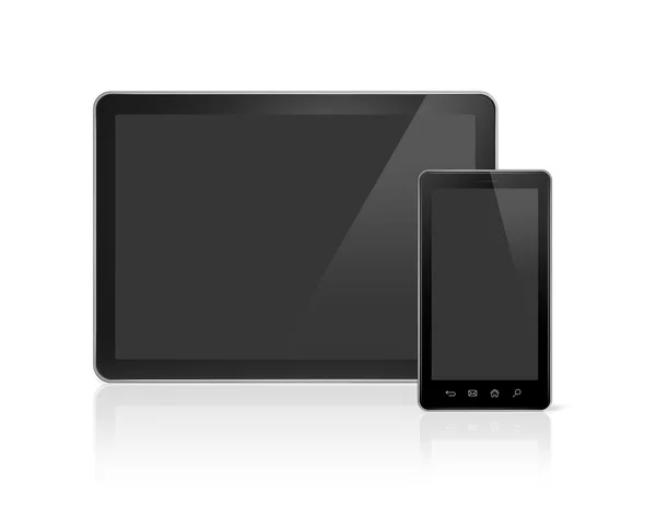 Teléfono móvil y tableta digital pc —  Fotos de Stock