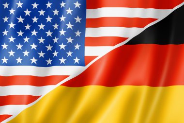 USA and Germany flag clipart