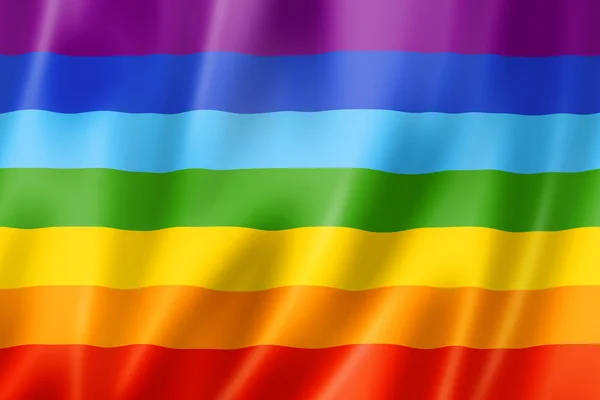 Rainbow peace flag — Stock Photo, Image