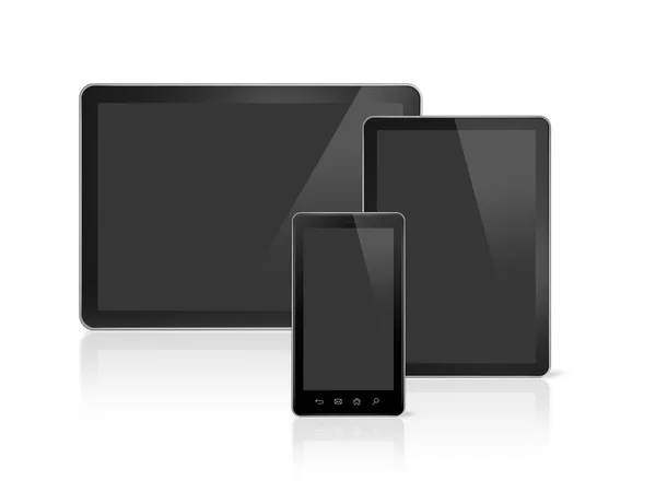 Mobile phone and digital tablet pc — Stock Photo, Image