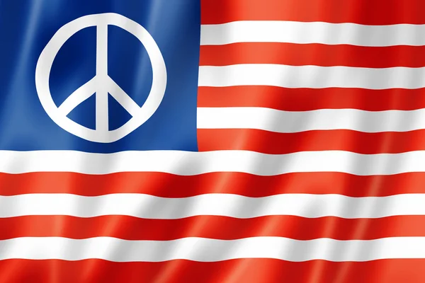 United States peace flag — Stock Photo, Image