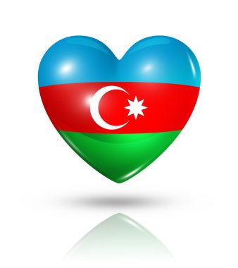 aşk Azerbaycan, kalp bayrak simgesi