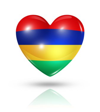 aşk mauritius, kalp bayrak simgesi