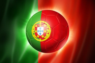 futbol futbol topu Portekiz bayrağı
