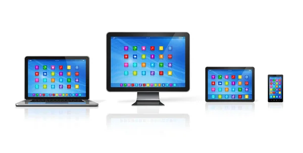 Computer Devices Set — Stock Photo, Image