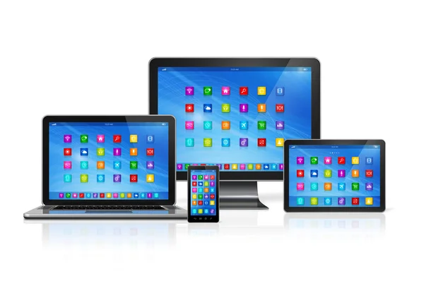 Computer Devices Set — Stock Photo, Image