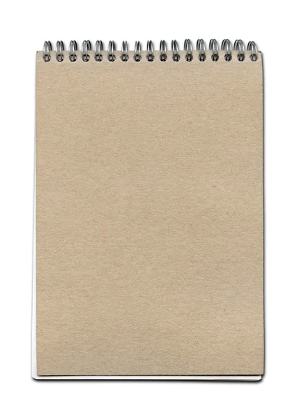 Vintage spirale fermer notebook — Photo