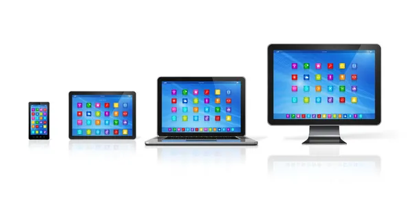 Computer Devices Set — Stock Photo, Image