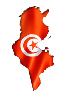 Tunus bayrağı Haritası