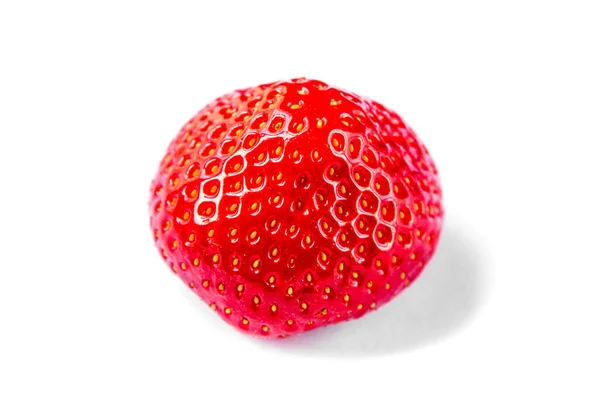 Strawberry Isolated White Background Top View — Stock Photo, Image