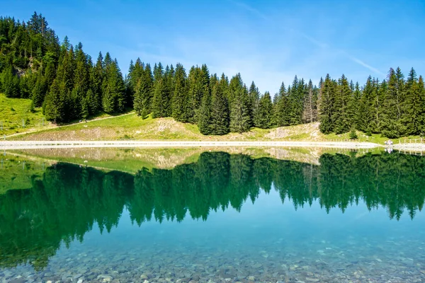 Lake Balme Mountain Landscape Clusaz Haute Savoie France — Stock Photo, Image