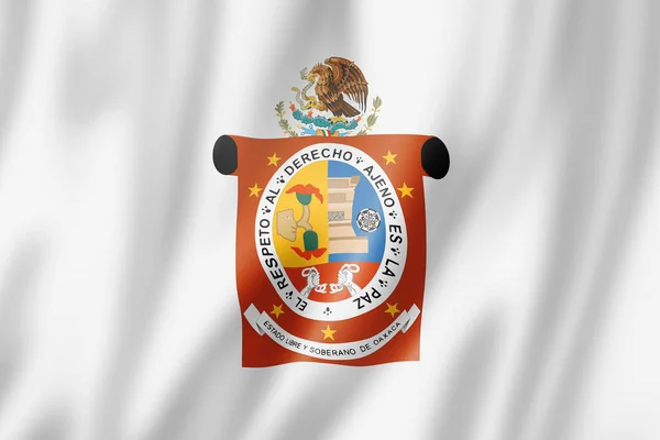 Flaga Stanu Oaxaca Kolekcja Banerów Meksyku Ilustracja — Zdjęcie stockowe