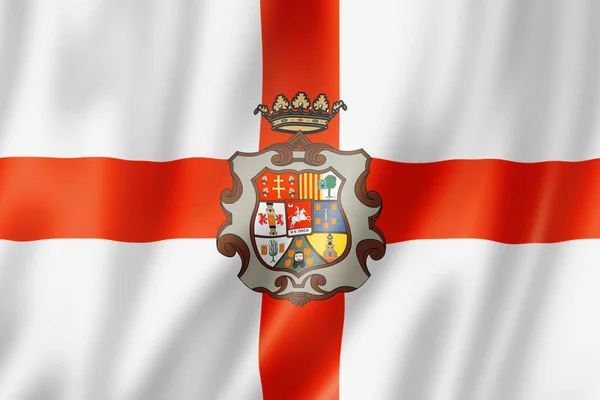 Flaga Prowincji Huesca Kolekcja Banerów Hiszpanii Ilustracja — Zdjęcie stockowe