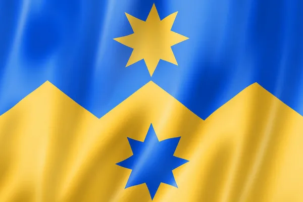 Otago Regio Vlag Nieuw Zeeland Zwaaien Banner Collectie Illustratie — Stockfoto