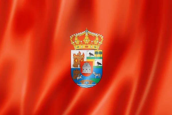 Флаг Провинции Авила Испания Размахивая Баннером Коллекции Иллюстрация — стоковое фото