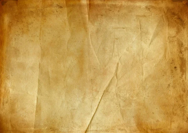 Old Brown Crumpled Paper Texture Background Vintage Wallpaper — Stock Photo, Image