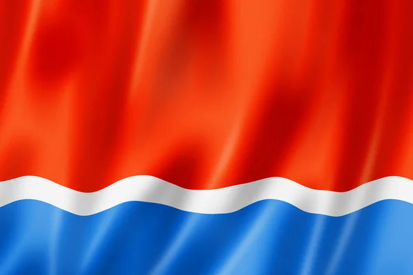 Amur Staat Oblast Vlag Rusland Zwaaiend Banner Collectie Illustratie — Stockfoto