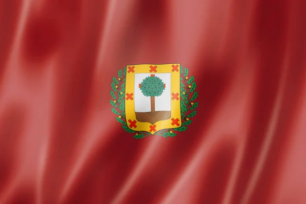 Vizcaya Provinz Flagge Spanien Schwenkt Banner Sammlung Illustration — Stockfoto