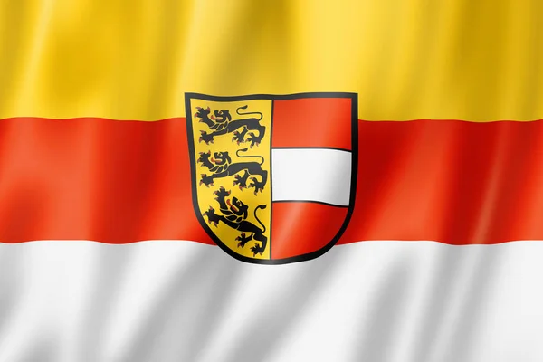 Karinthië Land Vlag Oostenrijk Zwaaiend Banner Collectie Illustratie — Stockfoto