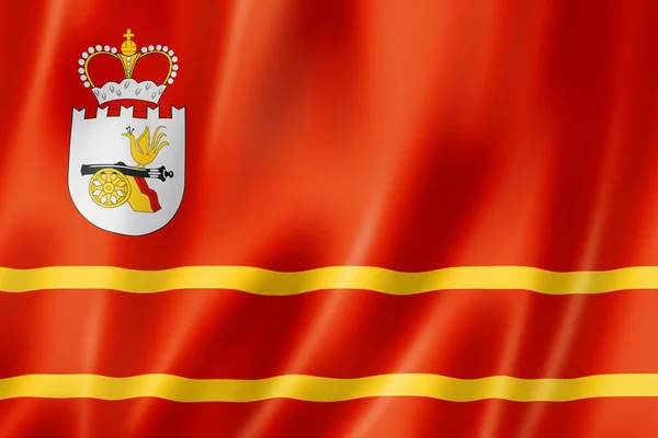 Staat Smolensk Oblast Flagge Russland Schwenkt Fahnen Illustration — Stockfoto