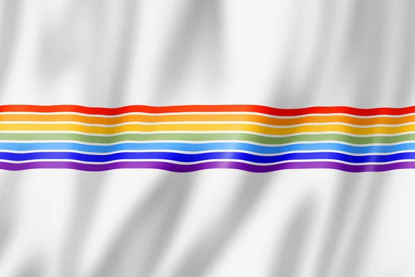 Jewish Autonomous Oblast Flag Russia Waving Banner Collection Illustration — Stock Photo, Image