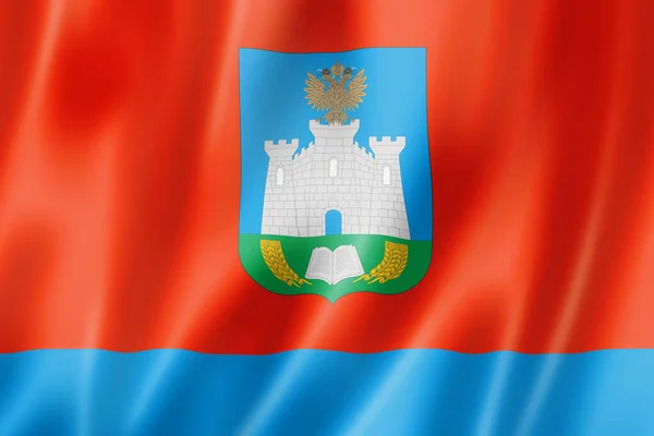 Staat Orjol Oblast Flagge Russland Schwenkt Fahnen Illustration — Stockfoto