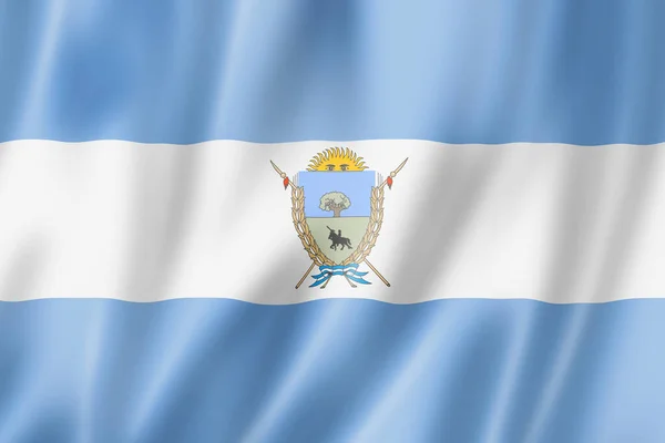 ラパンパ州旗 アルゼンチンのバナーコレクションを振って 3Dイラスト — ストック写真