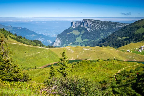 Mountain Landscape Grand Bornand Haute Savoie France — Stock Photo, Image