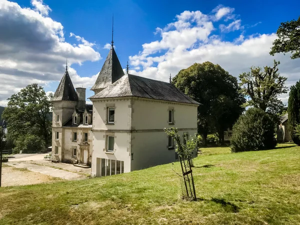 フランス リモザンのVassiviere湖周辺の古い城とフィールド — ストック写真