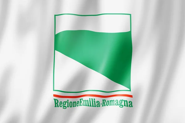 Bandeira Região Emilia Romagna Itália Acenando Coleção Banners Ilustração — Fotografia de Stock