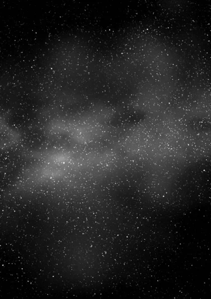 Night Black Starry Sky Bright Galaxy Vertical Background Illustration Milky — Fotografia de Stock