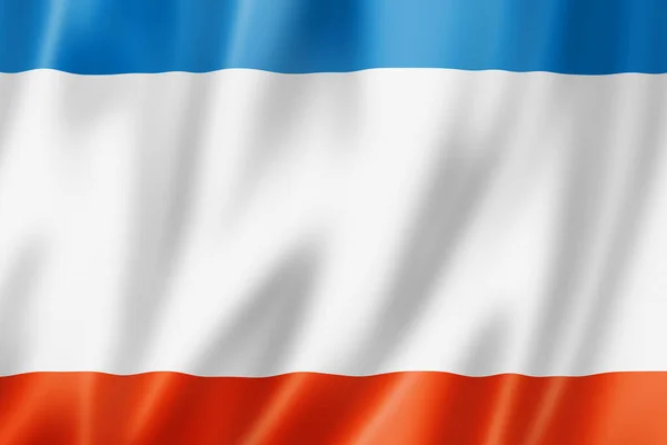 Krimin Lippu Heiluttaa Bannerin Kokoelma Kuva — kuvapankkivalokuva