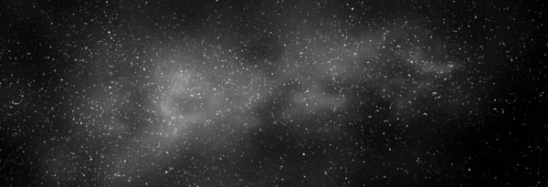 Noční Černá Hvězdná Obloha Jasná Galaxie Horizontální Pozadí Prapor Ilustrace — Stock fotografie