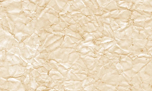 Old Brown Crumpled Paper Texture Background Vintage Wallpaper — Stock Photo, Image