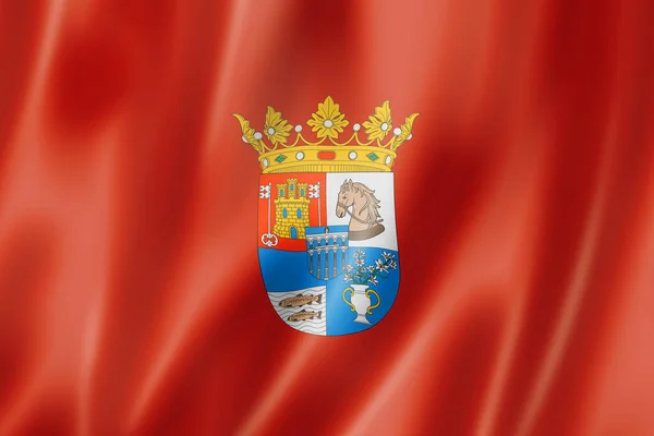 Segovia Provincie Vlag Spanje Zwaaiend Banner Collectie Illustratie — Stockfoto