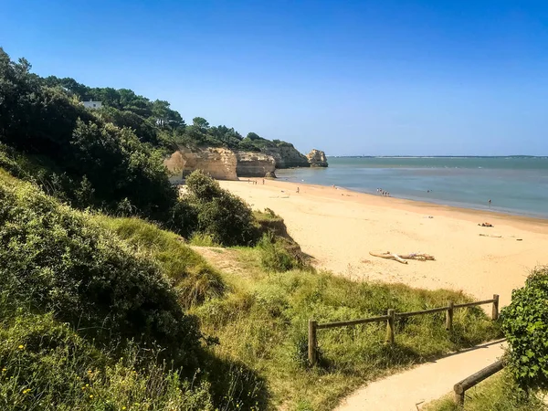Пляж Скалы Святого Георгия Дидона Франция — стоковое фото