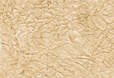 Eski kahverengi buruşturulmuş kağıt doku arka plan. Vintage duvar kağıdı