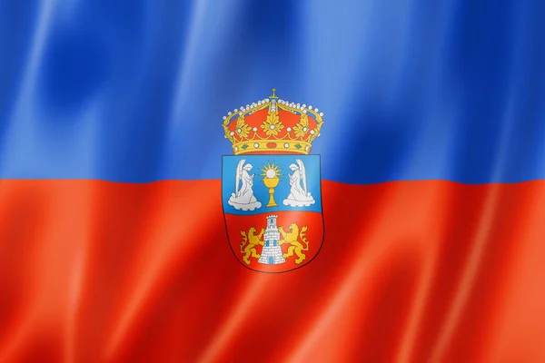 Lugo Provinssi Lippu Espanja Heiluttaa Banneri Kokoelma Kuva — kuvapankkivalokuva
