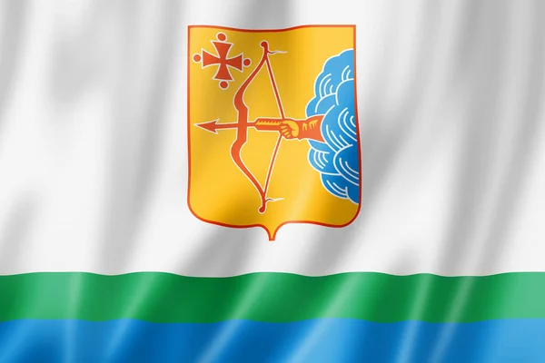 Кіровський Державний Обласний Прапор Росія Махає Прапором Ілюстрація — стокове фото