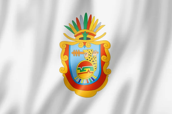 格雷罗州的国旗 墨西哥挥舞着国旗集合 3D插图 — 图库照片