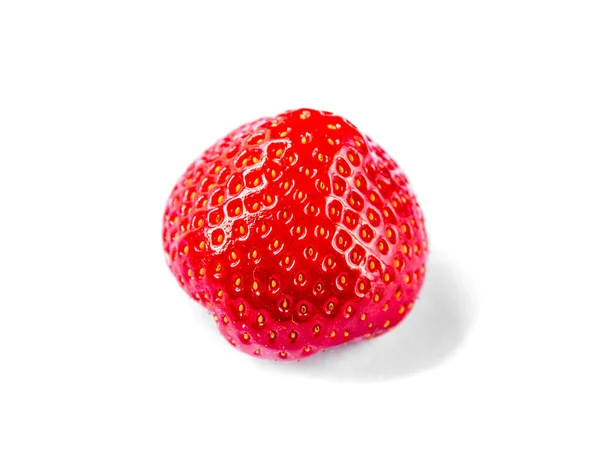 Strawberry Isolated White Background Top View — Stock Photo, Image